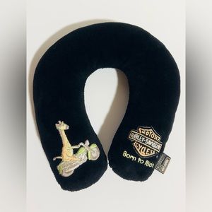 Harley Davidson Born To Ride Motorcycle Biker Kids Neck Pillow